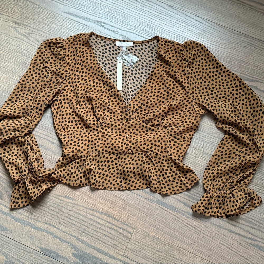 Leopard Print Women's Top